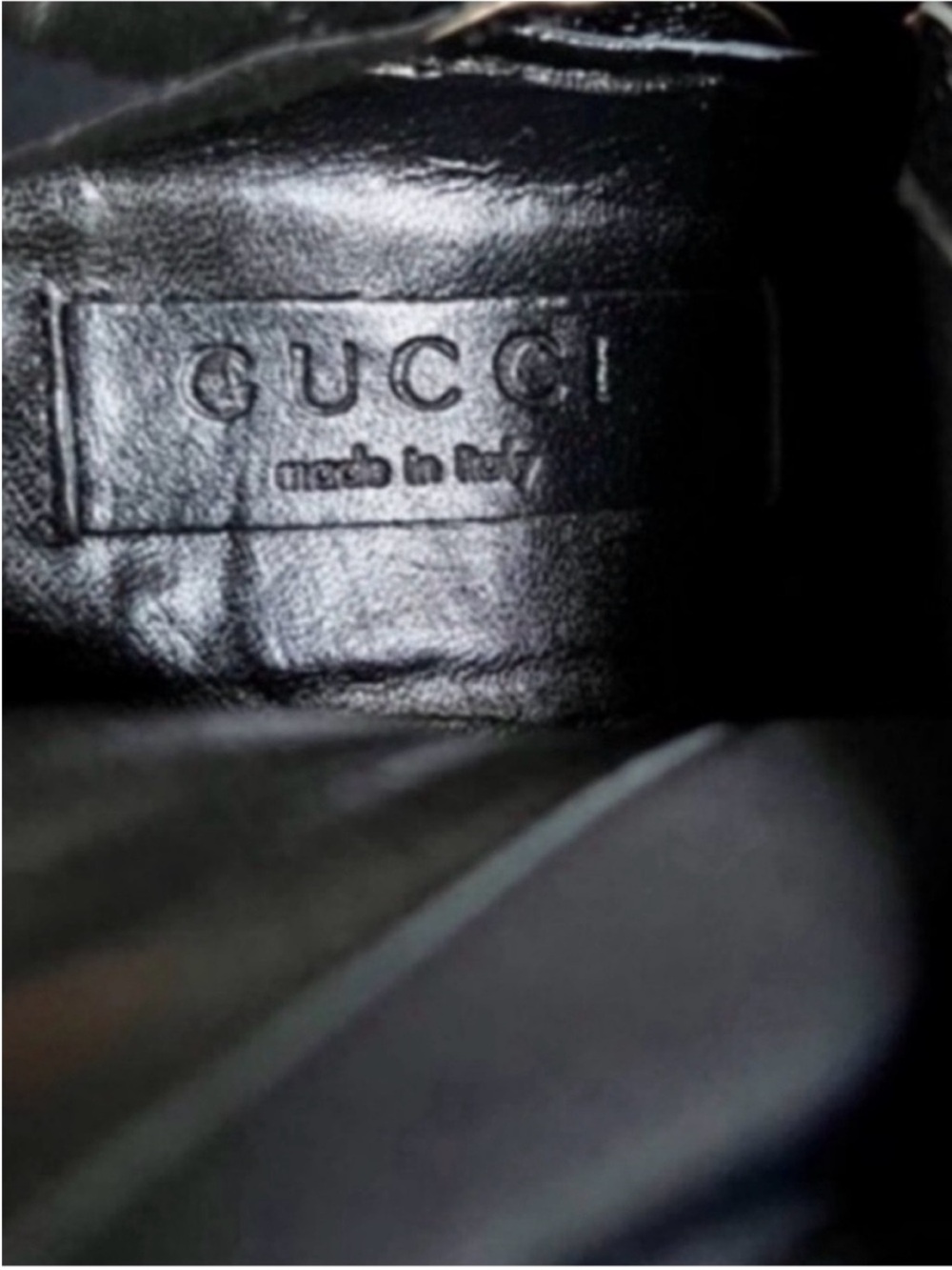 Vintage GUCCI TOM FORD FW 2003 Runway Black Leather Studded OTK Boots 37.5 RARE - Picture 13 of 14